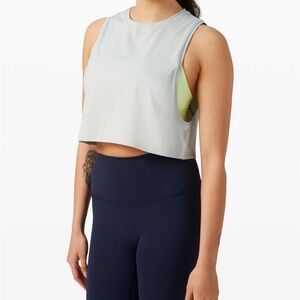 Lululemon Muscle Love Crop Tank *Tough in Vapor